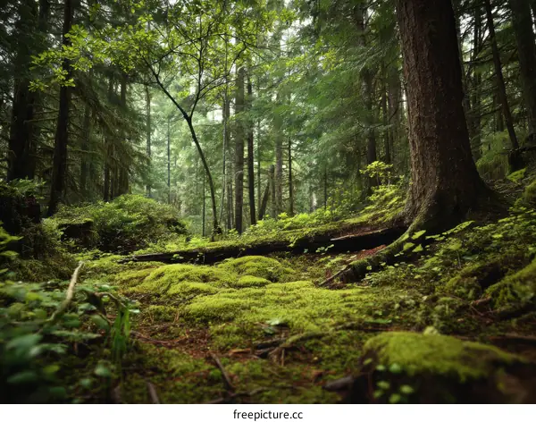 Tranquil Lush Forest Floor