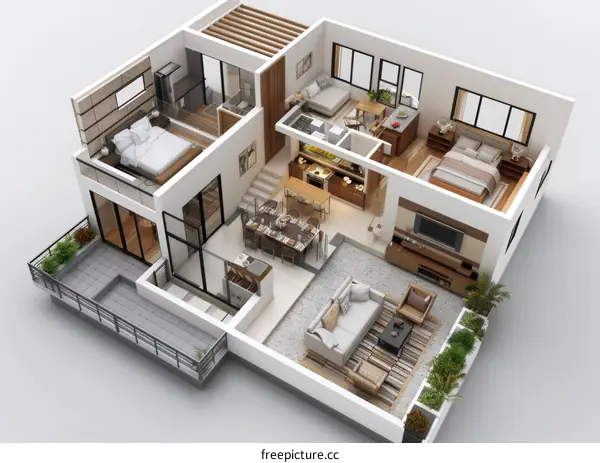 Modern House Floor Plan Design
