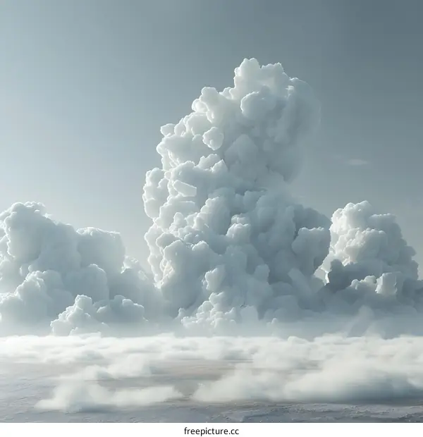 Cumulus Clouds over the Ocean