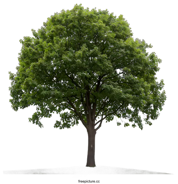 [Transparent Background PNG]Green Tree Isolated On White Background