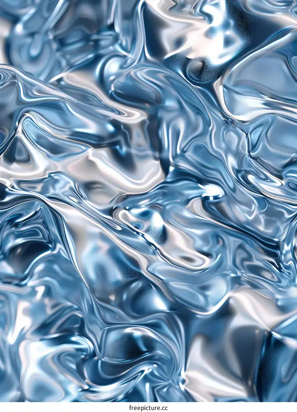 Abstract Liquid Metal Texture