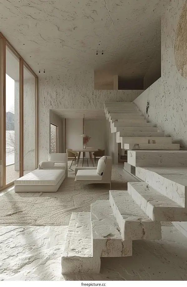 Elegant Staircase in Modern Interior