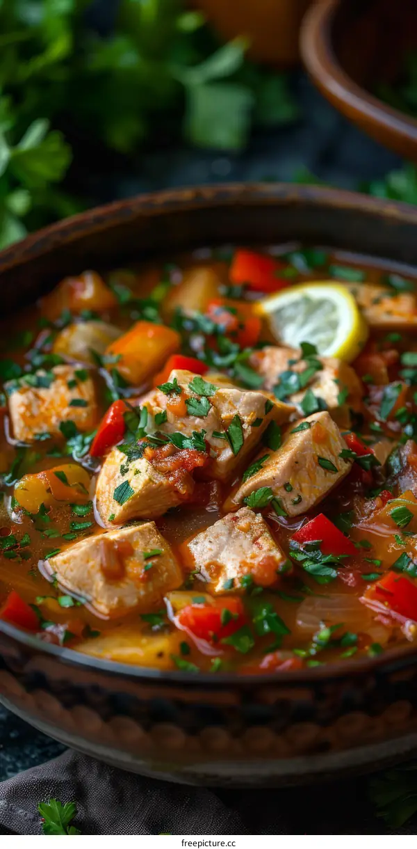 Hearty and Flavorful Fish Soup With Vegetables