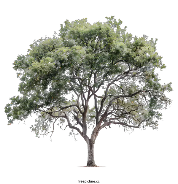 [Transparent Background PNG]Isolated Green Tree On White Background
