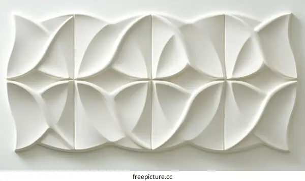 Abstract Geometric Wall Panel Design