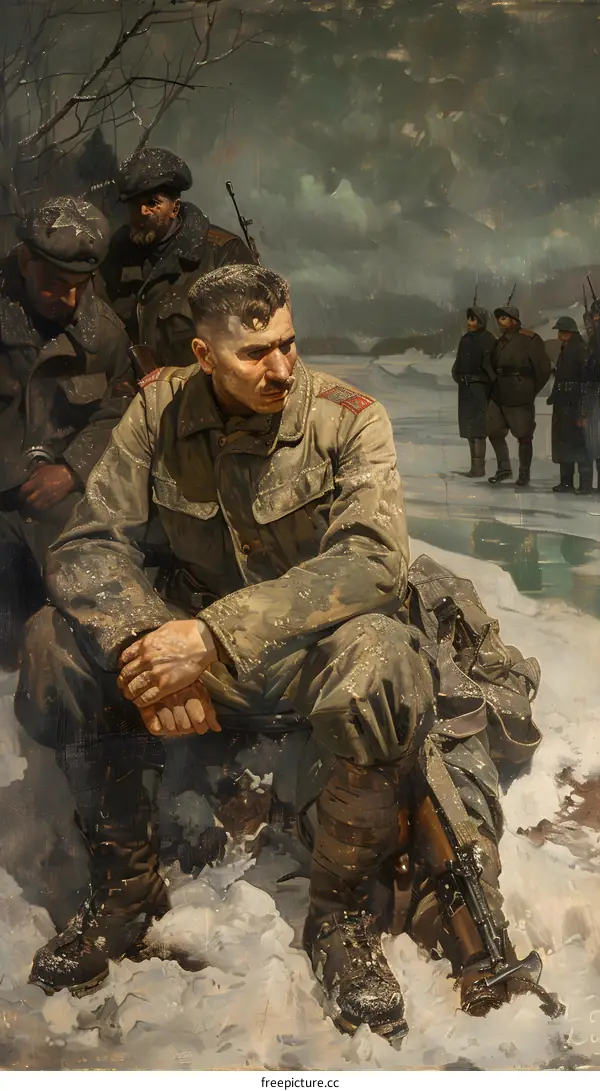 Red Army Soldiers on the March