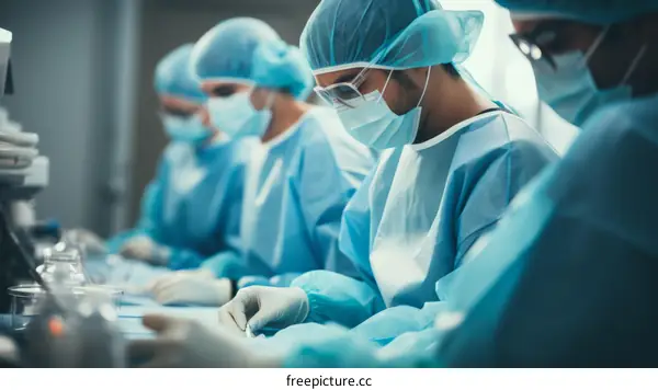 Surgeons in the operating room