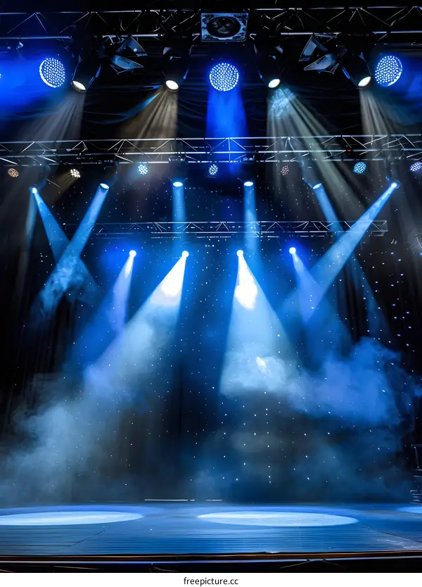 Stage Lights and Smoke for Concert Performance