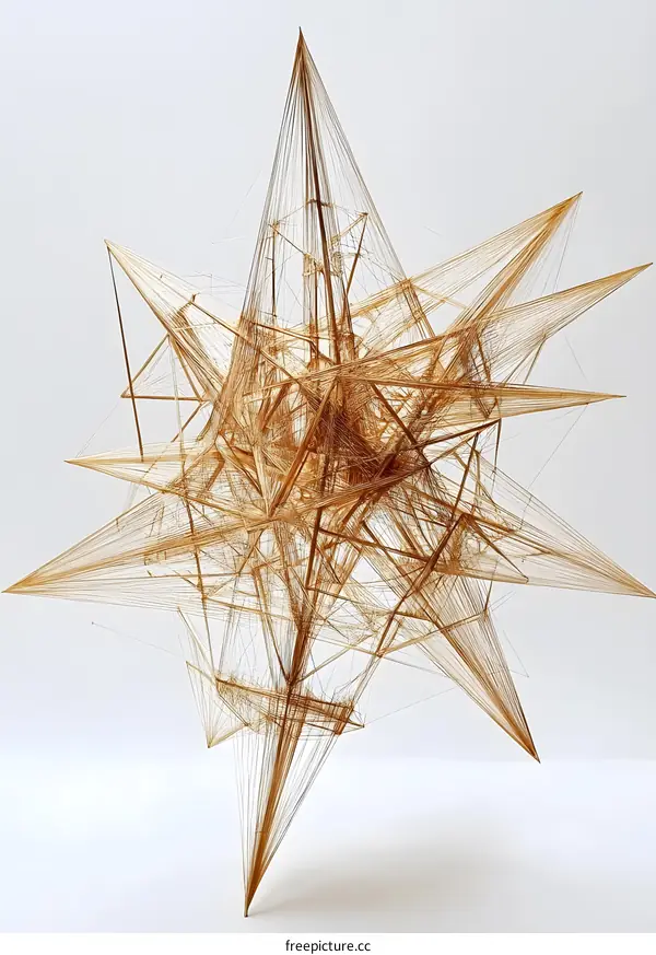 Abstract Sculpture Made With String