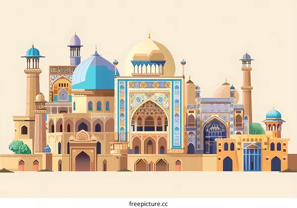 Illustration Of The Ancient City Of Samarkand