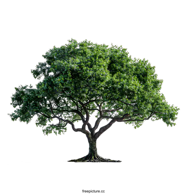 [Transparent Background PNG]Single Tree on White Background