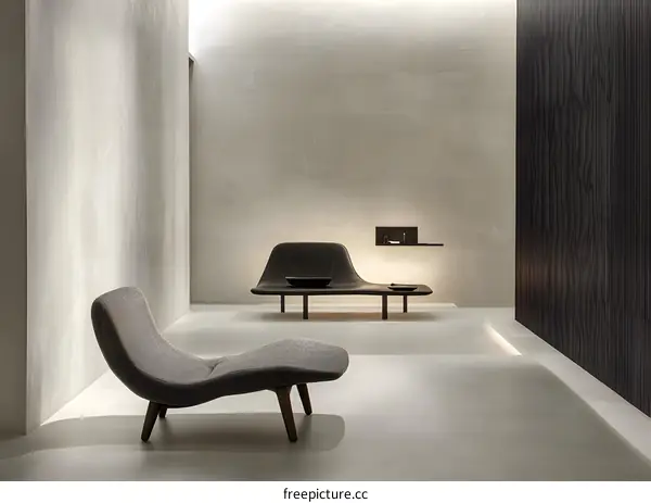 Minimalist Interior Design with Modern Lounge Chairs