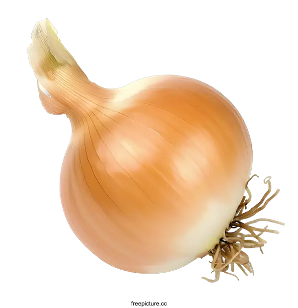 [Transparent Background PNG]Fresh Yellow Onion on White Background