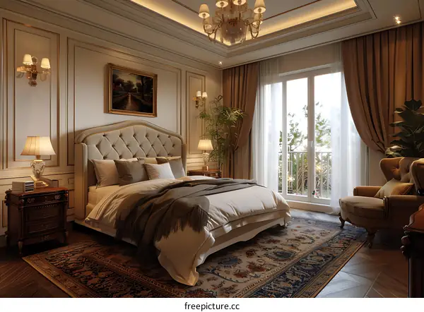 European-style bedroom