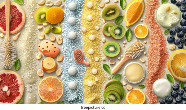 Bath and body products with natural ingredients