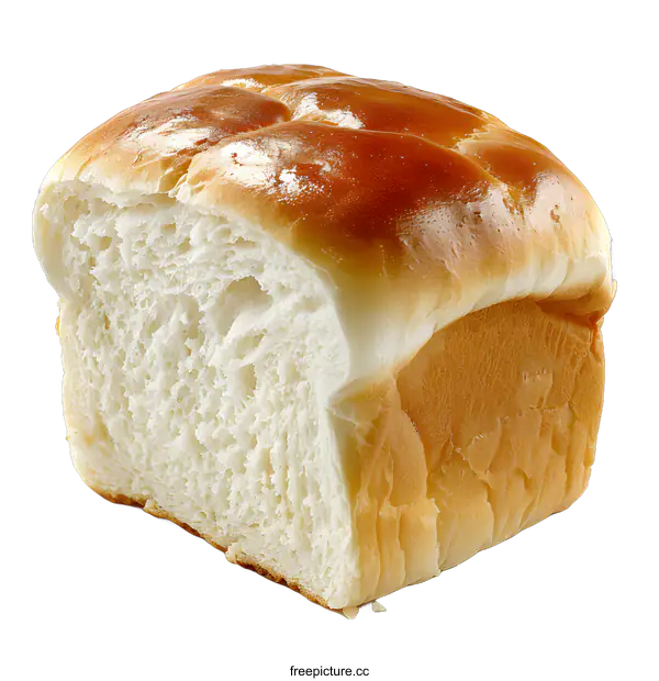 [Transparent Background PNG]Freshly Baked Loaf of White Bread