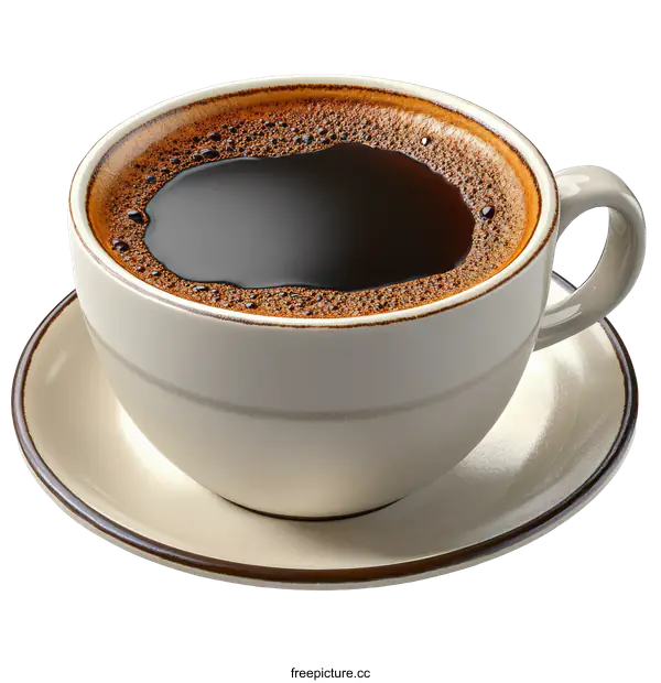 [Transparent Background PNG]A Cup of Black Coffee