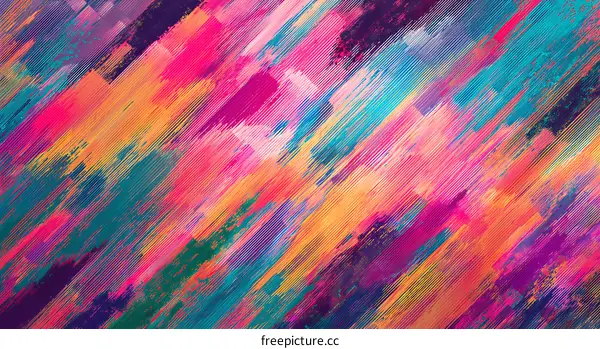 Abstract Colorful Brushstrokes Art Design