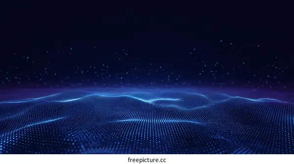 Abstract Digital Wave Background Design