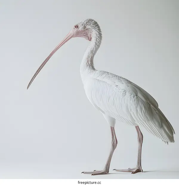 White Bird on White Background