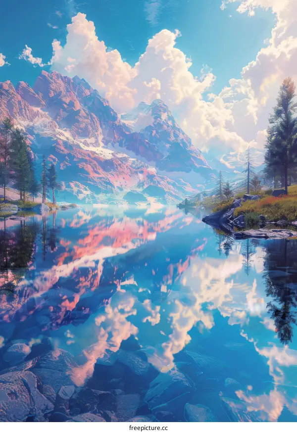 Mesmerizing Mountain Lake Scenery