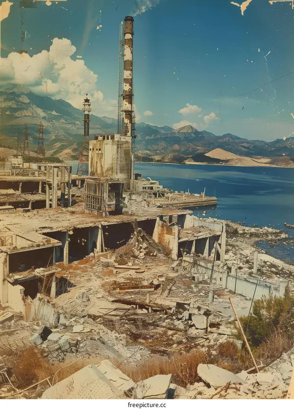 Remains of an industrial building