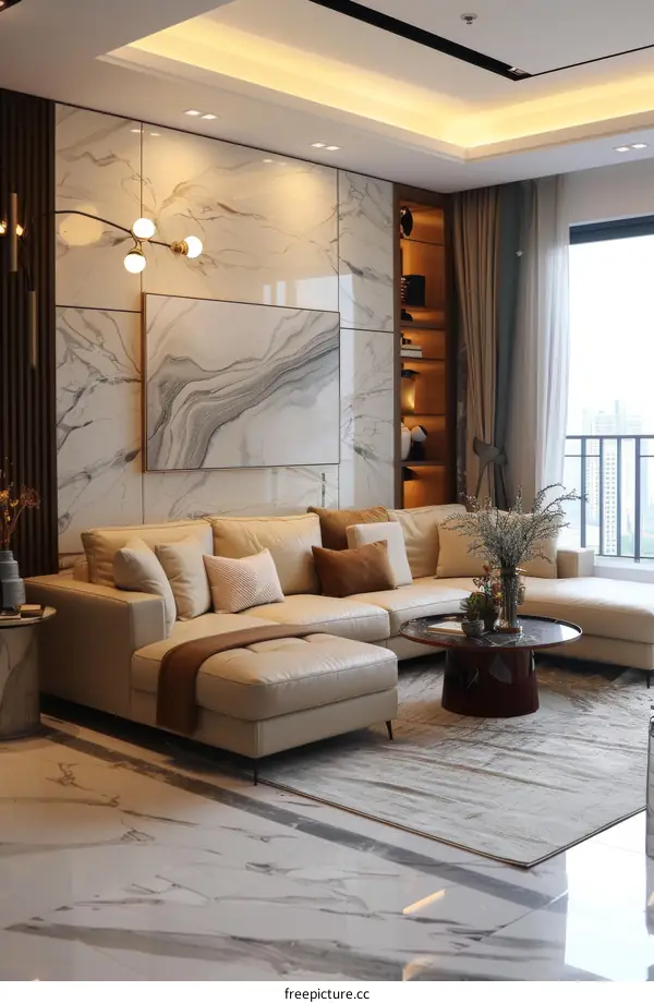 Modern minimalist living room