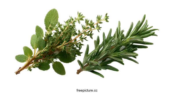 [Transparent Background PNG]Fresh Herbs Collection for Culinary Use