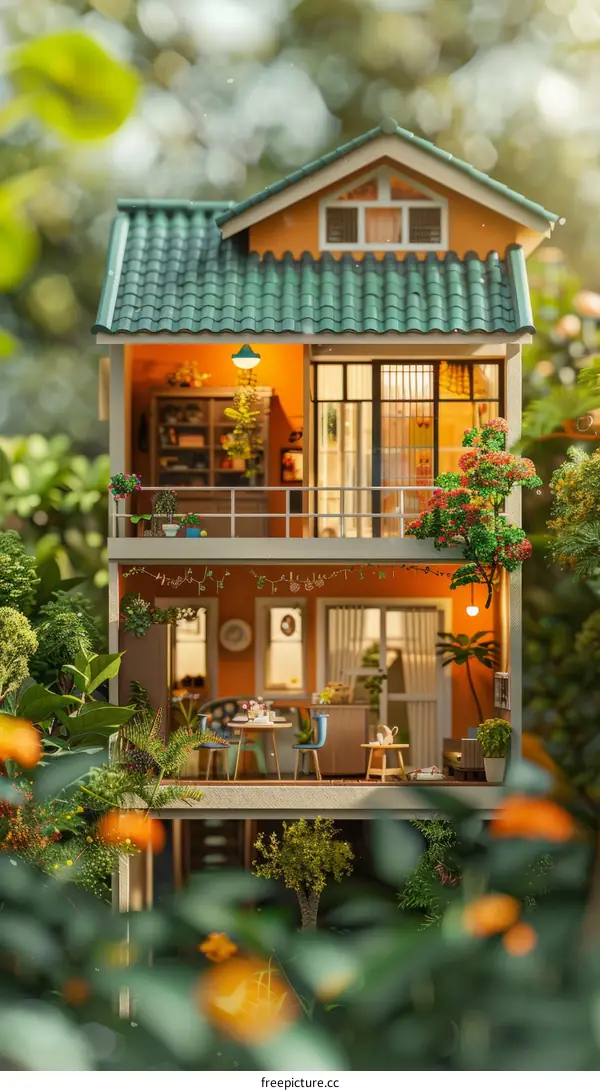 Cozy Cottage Nestled Amidst Verdant Greenery