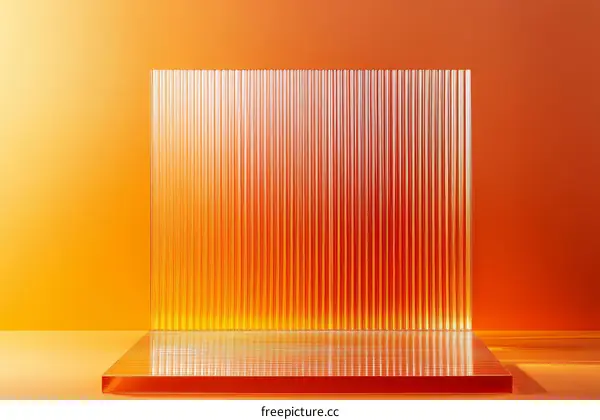Abstract Geometric Glass Display