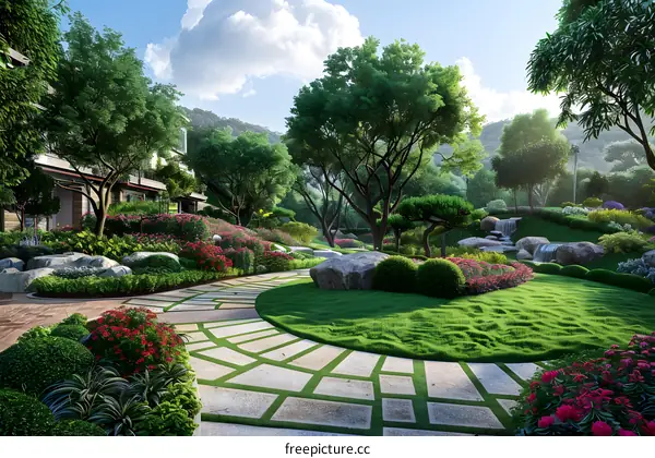 Exquisite Chinese style landscape design