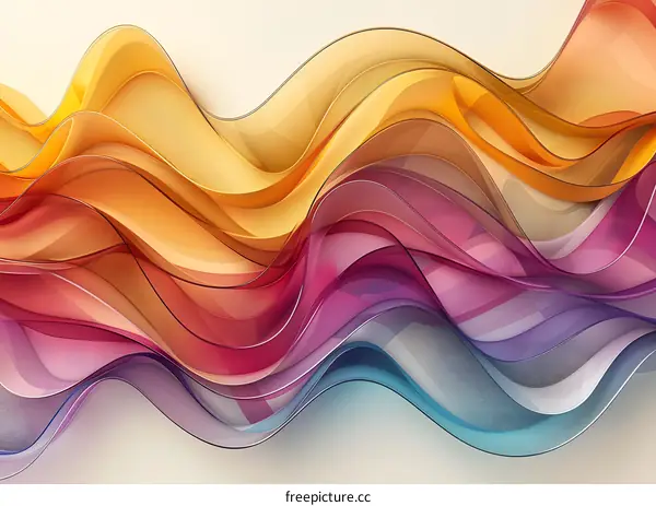 Colorful abstract waves