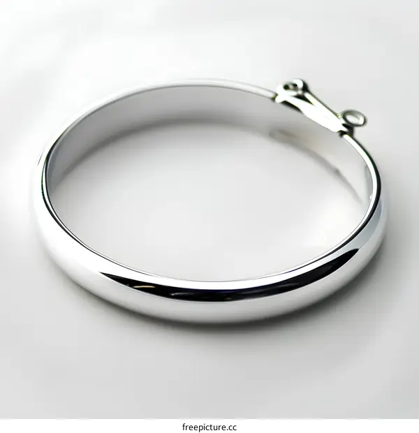 Silver Bracelet Jewelry Accessory Simple Design