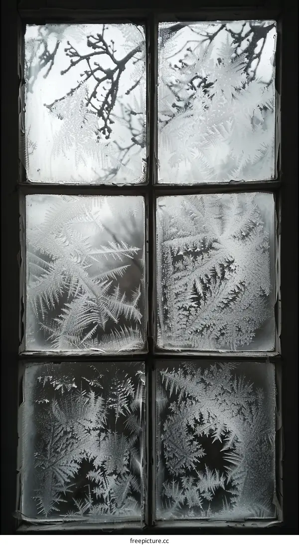 Window Frost: Ice Crystal Patterns
