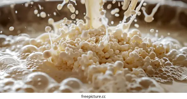 Milk Droplets in Motion