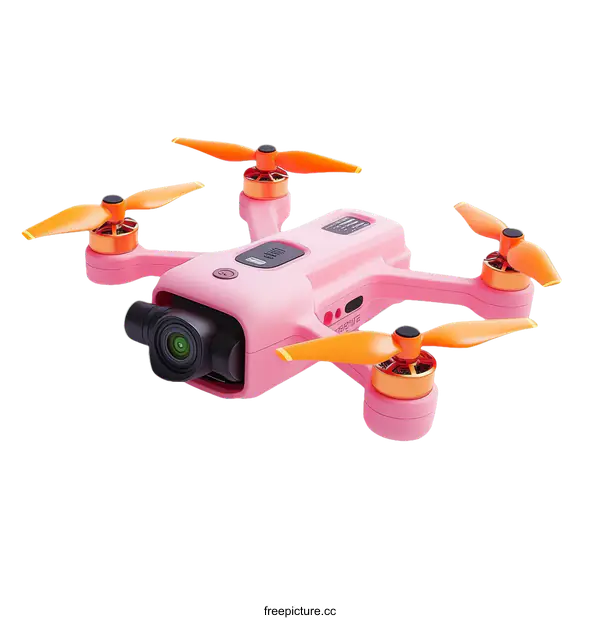 [Transparent Background PNG]Pink Drone with Propellers