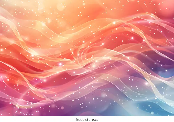 Fantastic Multicolor Ribbons Glowing