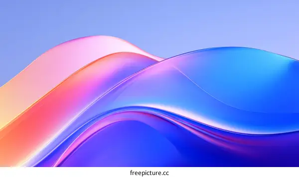 Abstract Colorful Flowing Waves Background Design