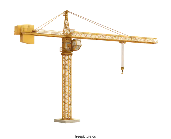 [Transparent Background PNG]Construction Crane Illustration