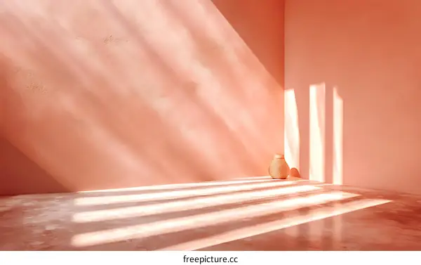 Elegant Coral Room Interior Design Illustration