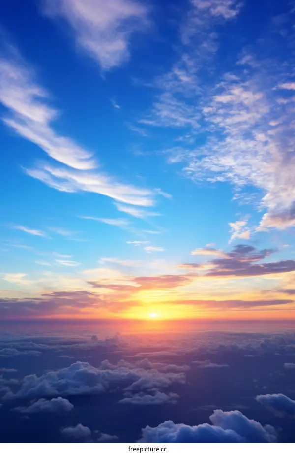 Blue sky and white clouds during the day