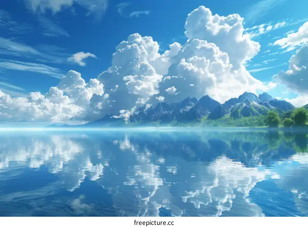 Calm Mountain Serenity by the Lake