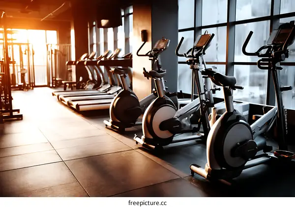 Modern Fitness Center Gym Equipment