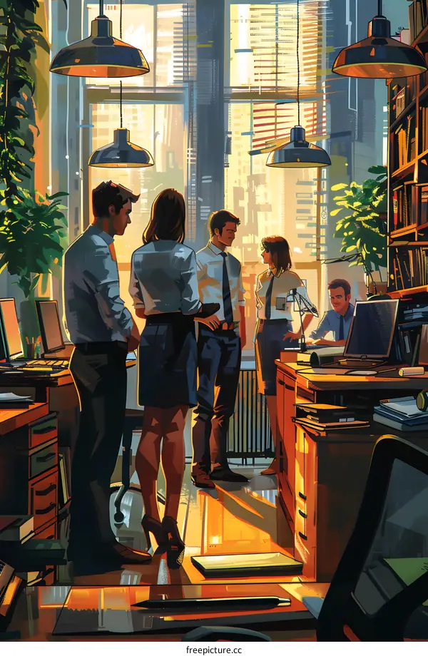 business meeting in the modern office