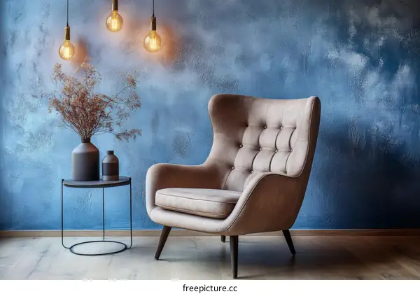 Modern Cozy Living Room with Accent Chair