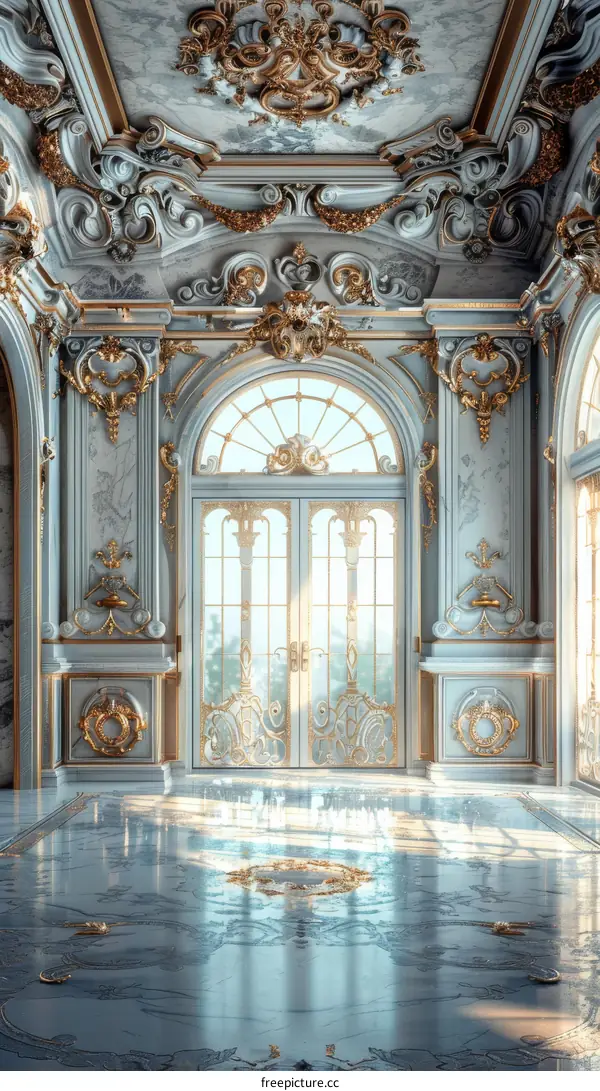 Elegant Palace Interior Design Illustration