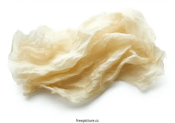 A pile of wool isolated on white background