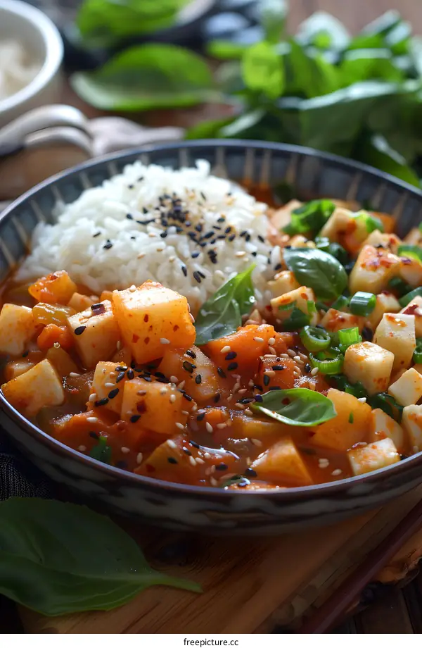 Spicy korean tofu stew