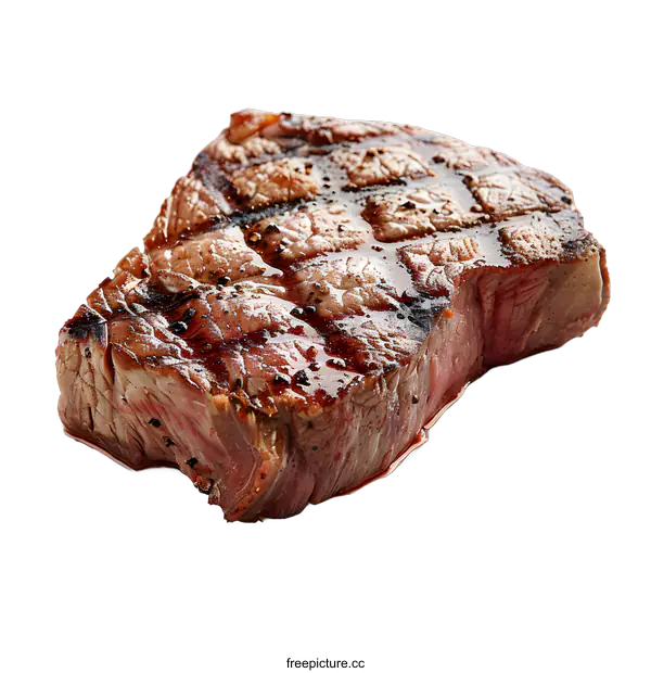 [Transparent Background PNG]Grilled steak isolated on white background