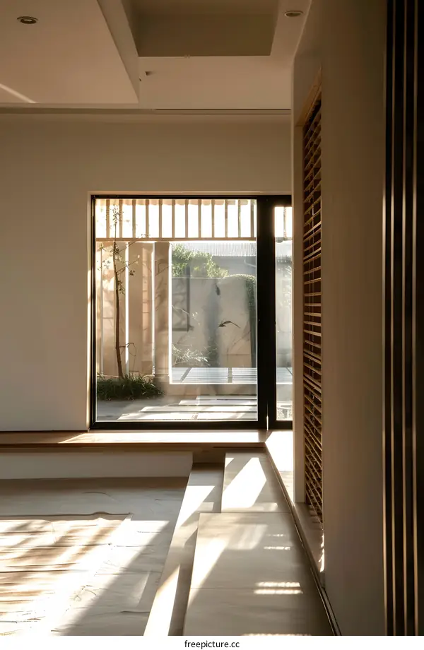 Modern Minimalist Interior Design with Wooden Accents and Natural Light